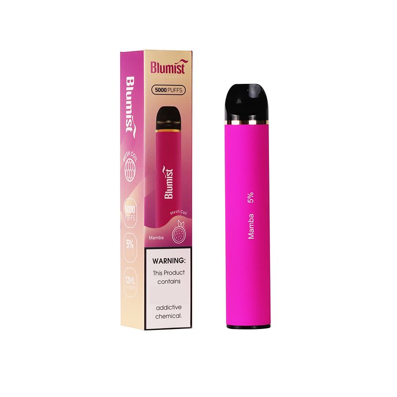 

5000 Puff 5000 Blumist Vape Disposable E-cigarettes vapers desechables 650mah Rechargeable Battery Mesh Coil 12ml Pre-filled vaper desechable