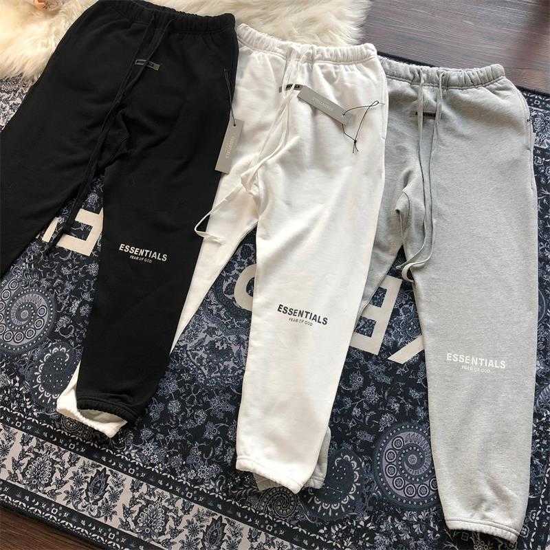 

Ess Designers Casual Pant Correct Version Fog Fears of God Essen American High Street Loose Casual Sanitary Pants for Men Streetwear Jogger Trousers Sweatpants, Gray