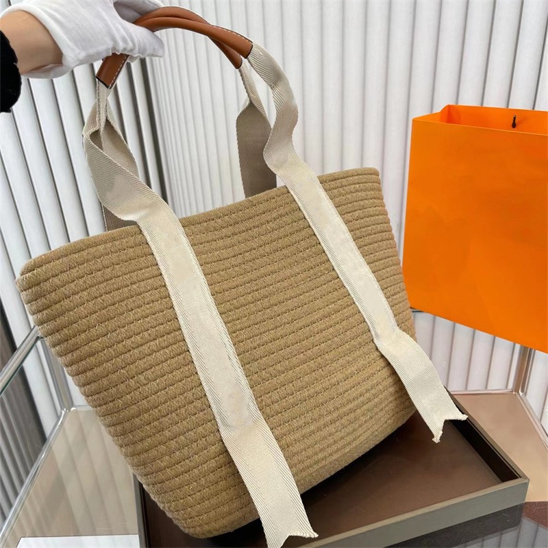 2023 straw beach bag designer bag tote bag handbag luxurys handbags purse Woman Crochet Totes fashion lady summer 5A Quality-image-859632316