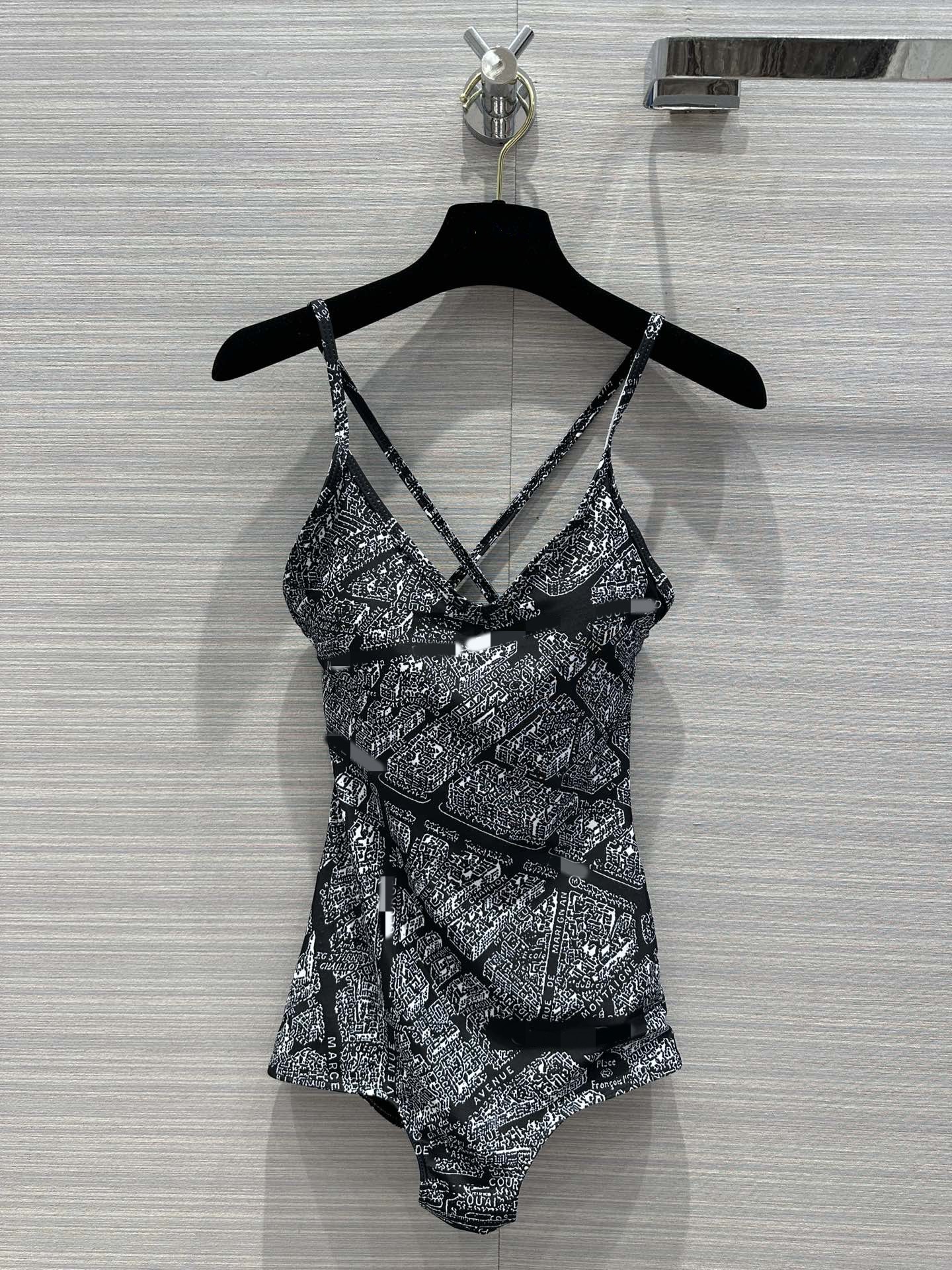 

Milan Runway Women' Swimwear 2023 New Spring Summer Print High End Jacquard Pullovers Women Designer Swimwear 0418-3, Multi