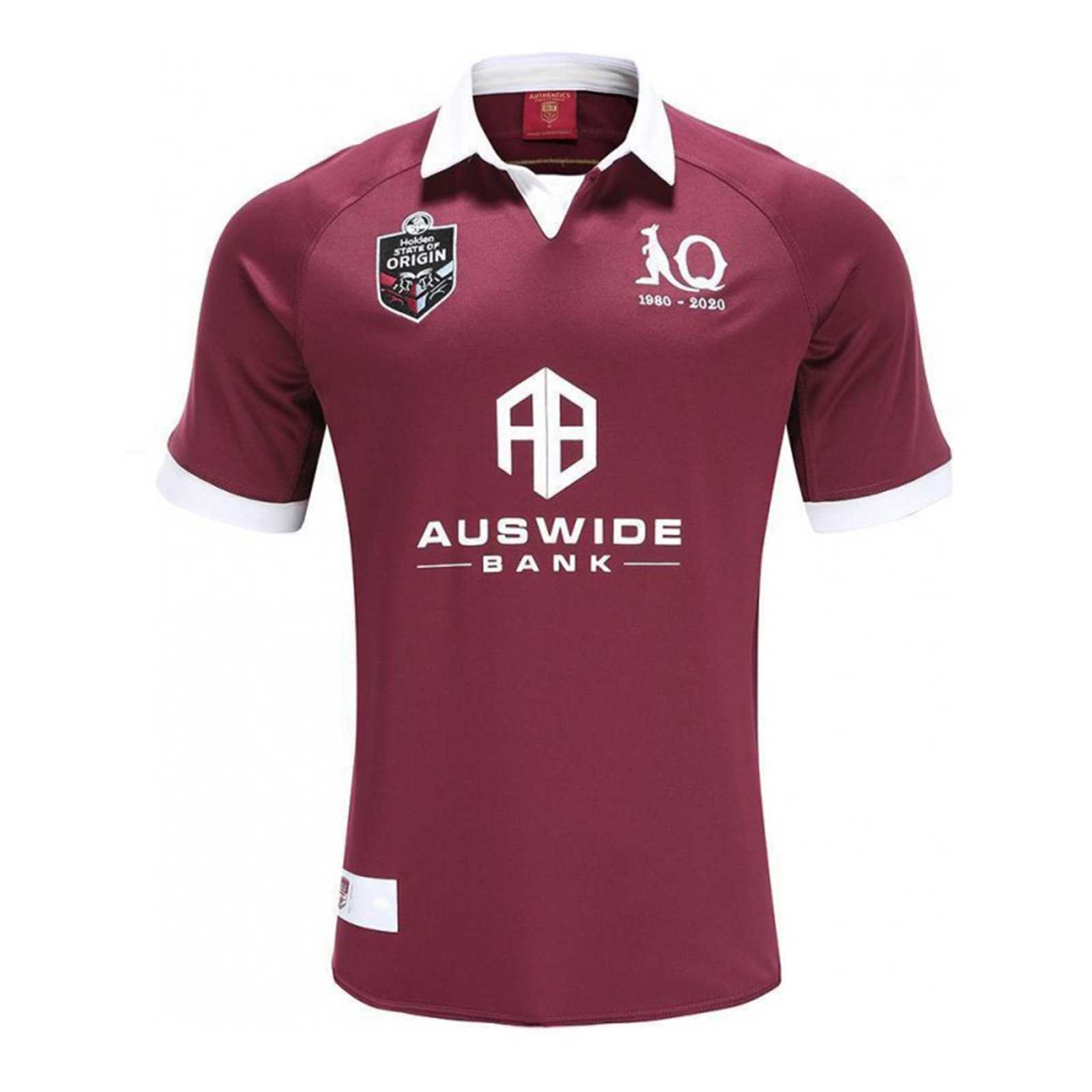 

2023 QLD Maroons 2023 Men's Replica Home Jersey Rugby Sport Shirt, Green