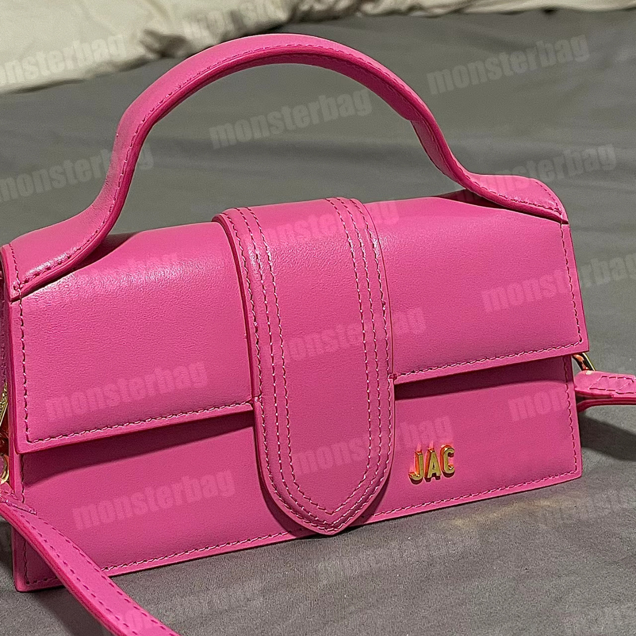 

Le Bambinou long Designer Designer Shoulder Bag Coiled Leather jaquemus Handbag Signature Women Mini Small Bags Luxury Tote Classic Jac Crossbody Hard Jaquemu, Color 37