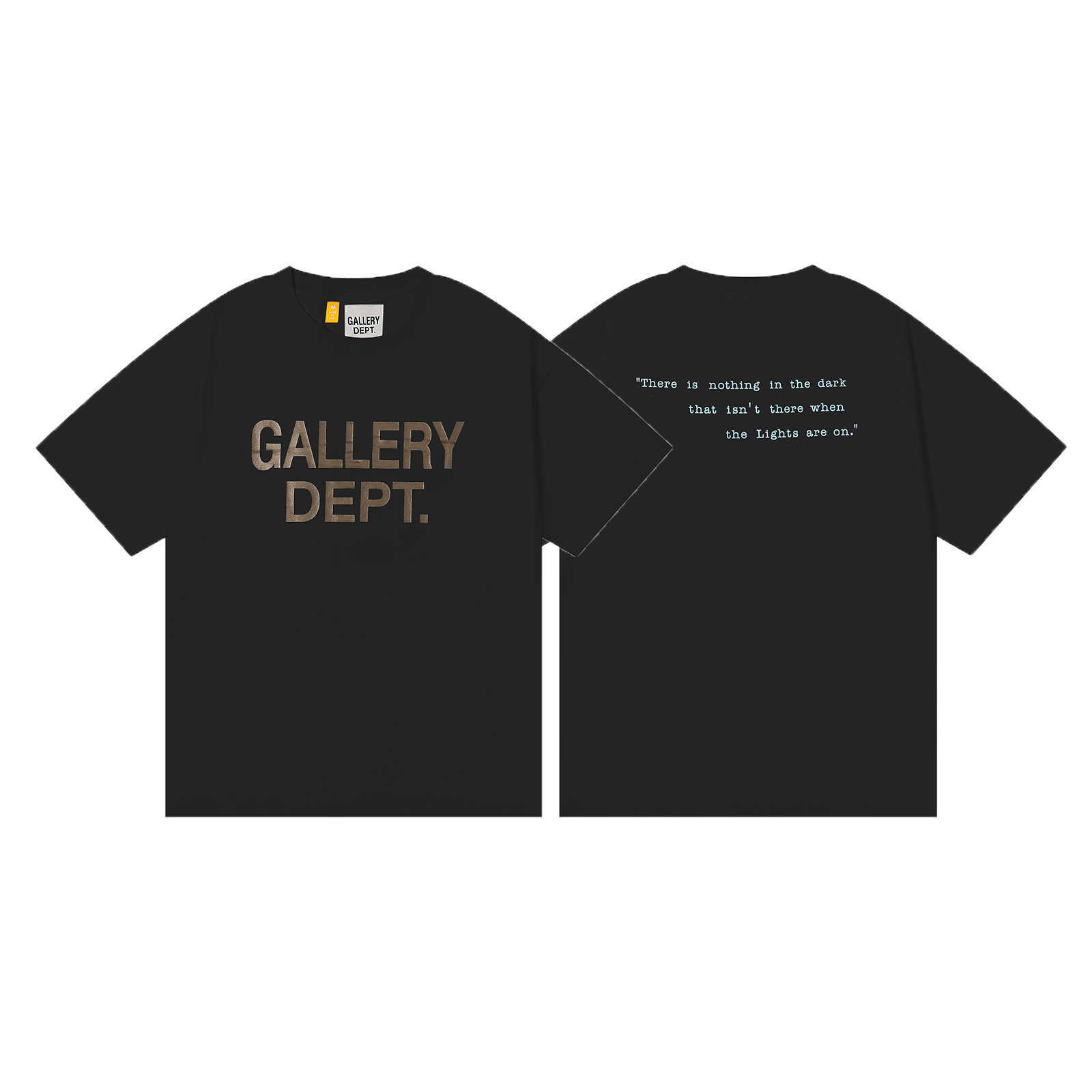 

Fashion Designer Clothing Galleryes Depts Tees Tshirt Black Soul Slogan Letter Printing Loose Street Men's Women's Casual T-shirt Summer Hip hop Streetwear