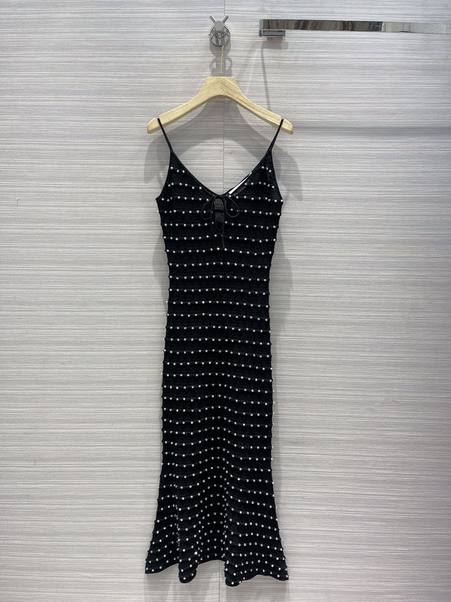 

Milan Runway dresses 2023 New Spring Summer Spaghetti Strap Women' Designer Mermaid Dress Brand Same Style Skirts 0418-4, Picture color
