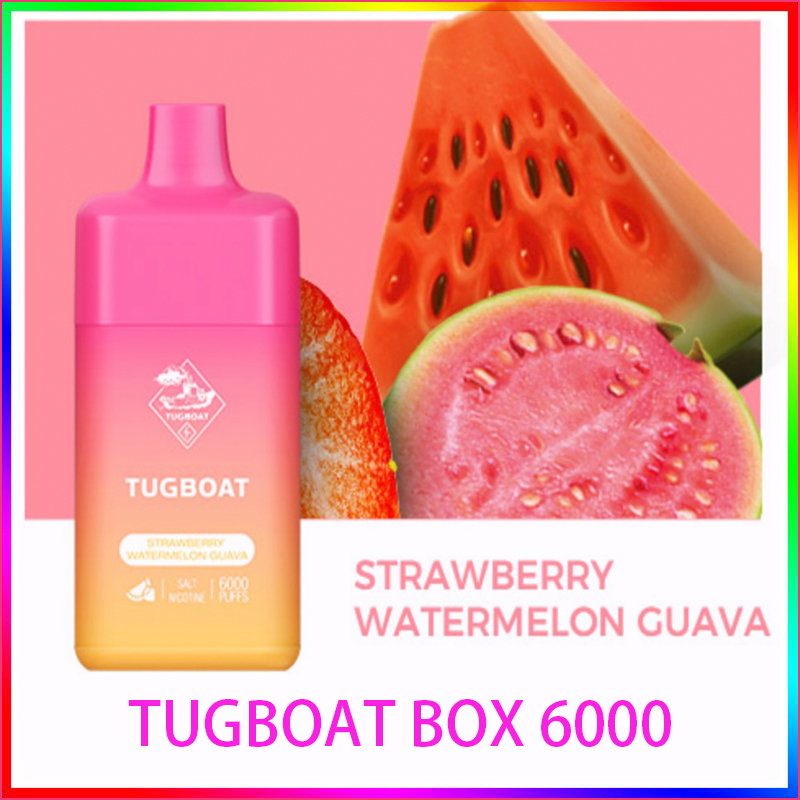 

Tugboat Box 6000 puffs electronic cigarettes disposable 15ml liquild capacity 600mah battery rechargeable disposable cigvapes
