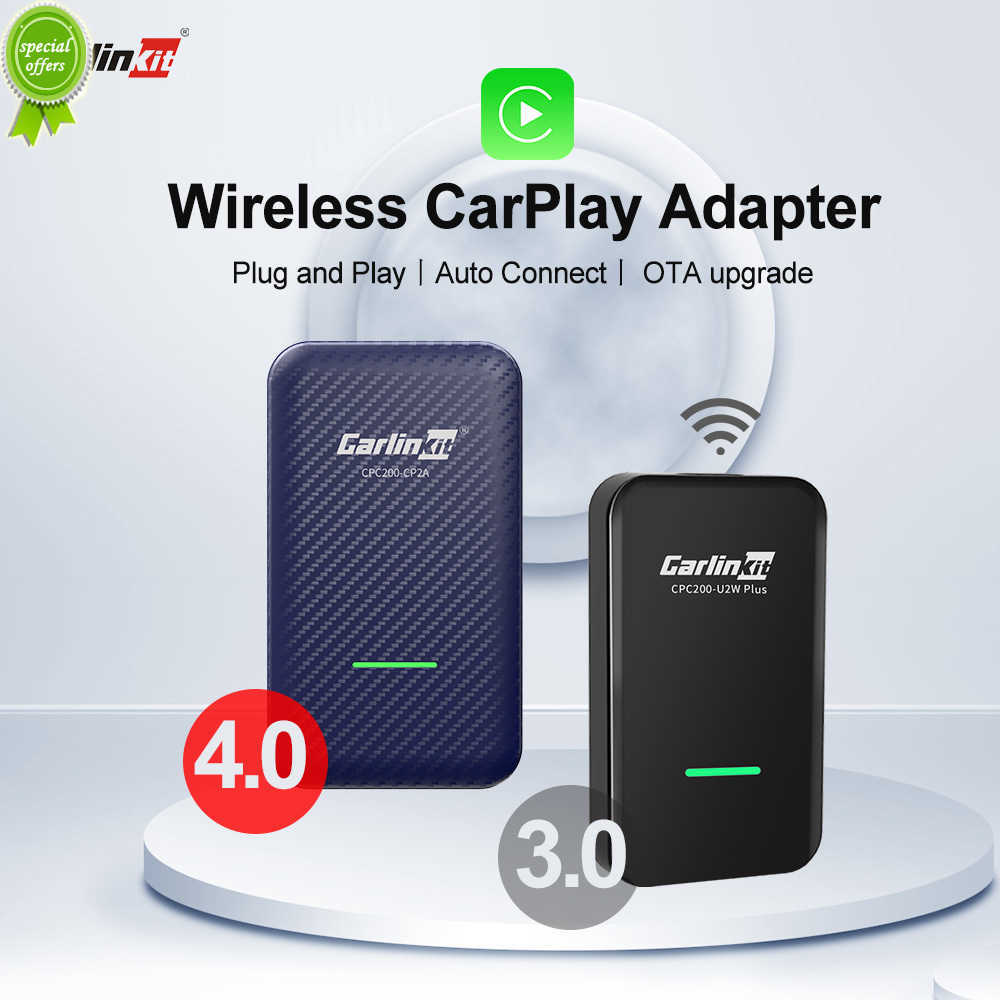 

New CarlinKit 4.0 Wireless Android Auto Adapter 3.0 Wireless Apple CarPlay Ai Box USB Dongle For Audi VW Benz Kia Honda Toyota Ford