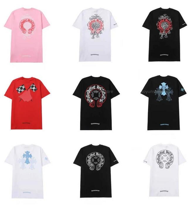 

Classics Mens t Shirts Heart High Quality Brand Crew Neck Chromes Short Sleeves Tops Tees T-shirts Casual Horseshoe Sanskrit Cross Print Chromees Hearts shirts 9Vuy, Cus12