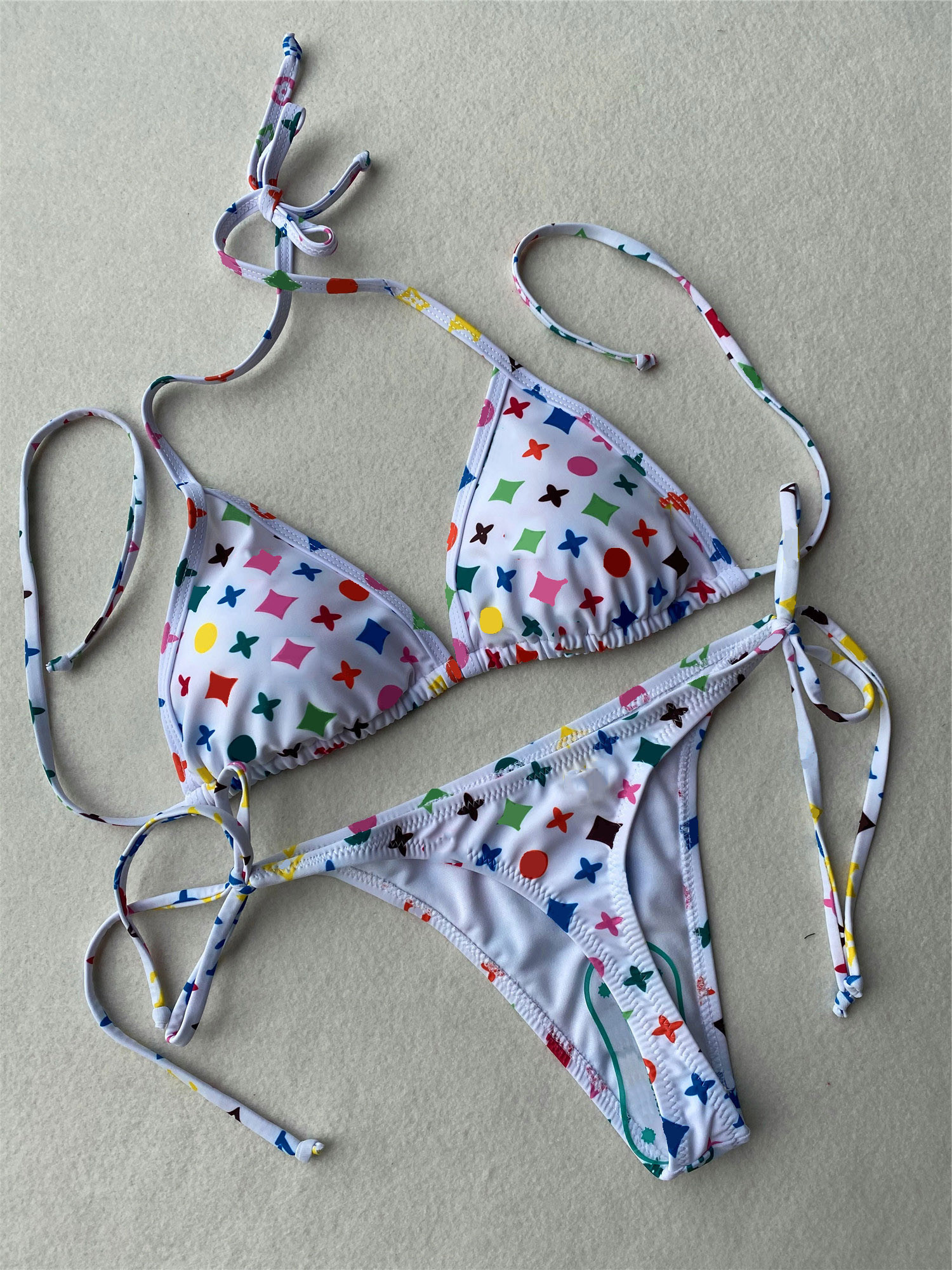 

2023SS Luxury Womens bikini designer Sexy Beach Bikinis swim suit Fashion Letter Printed Lace Up thongSummer Split Swimsuit bikinis for womenSuits S-XL