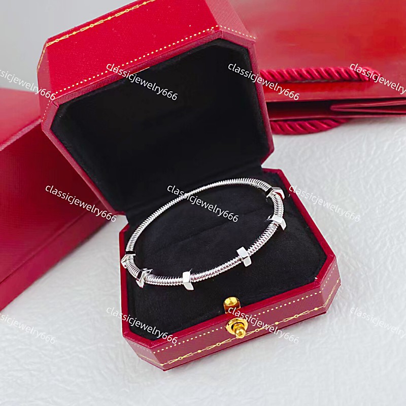 

High Quality Stainless Steel Love Bracelet Silver Rose Gold Bracelet Women's and Men's Titanium Bracelet Screwdriver Bracelet Couple Jewelry