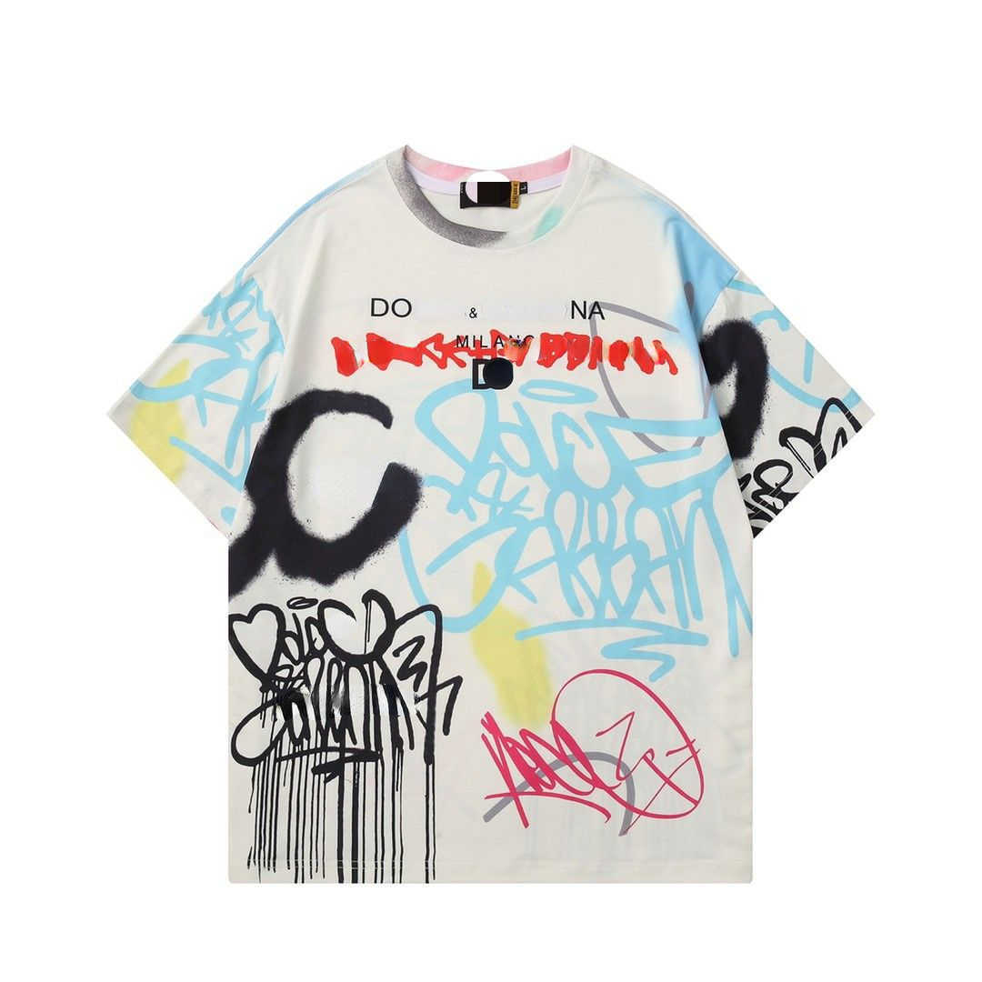 

Fashion printed t shirt men women sweatshirt Dg designer tshirt round neck short sleeve tshirt pullover tee oversize tshirts, No.13