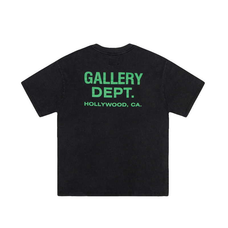 

Fashion Designer Clothing Galleryes Depts Tees Tshirt Garment Wash Alphabet Print T-shirt Summer Men's Women's Loose Street Fashion Brand Short Sleeve Hip hop Tops, Wash black