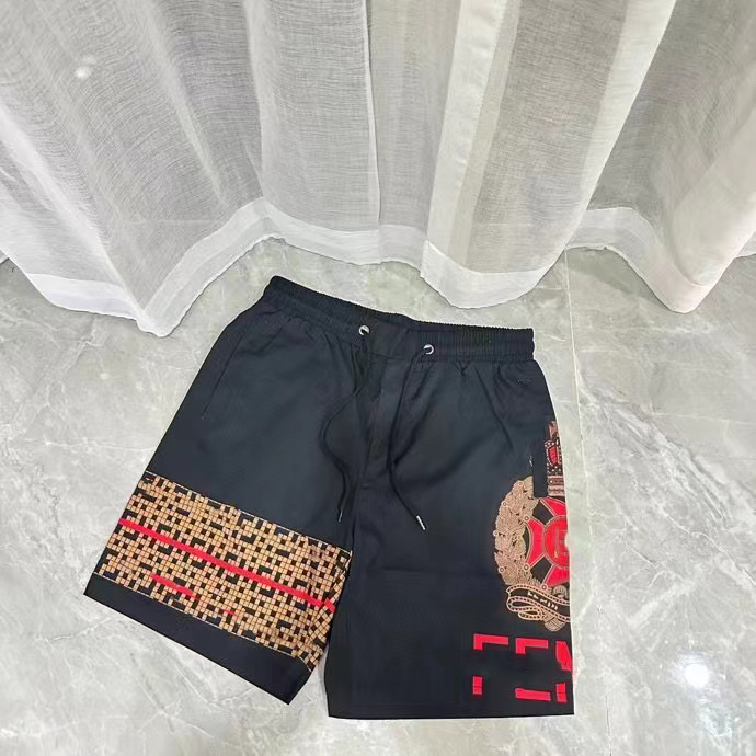 

Men's designer Rhude shorts, summer fashion beach pants, men's high-quality printed letters, street clothing, multi-color new shorts, men's loose shorts M-XXXL, Black