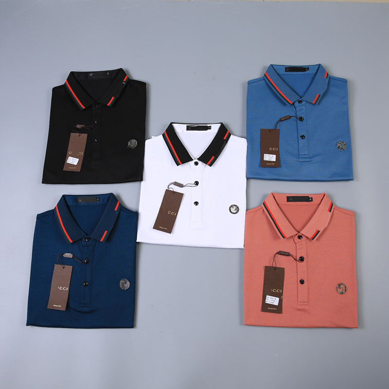 

2023 Mens Designer Polos Brand small horse Embroidery clothing men fabric letter polo t-shirt collar casual t-shirt tee shirt tops