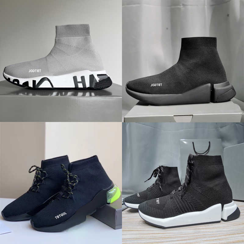 

Designer casual shoes sock sports trainers 1.0 2.0 3.0 lace-up trainer luxury women men nude glitter graffiti runners sneakers socks boots Knit outdoor NO017, A-26