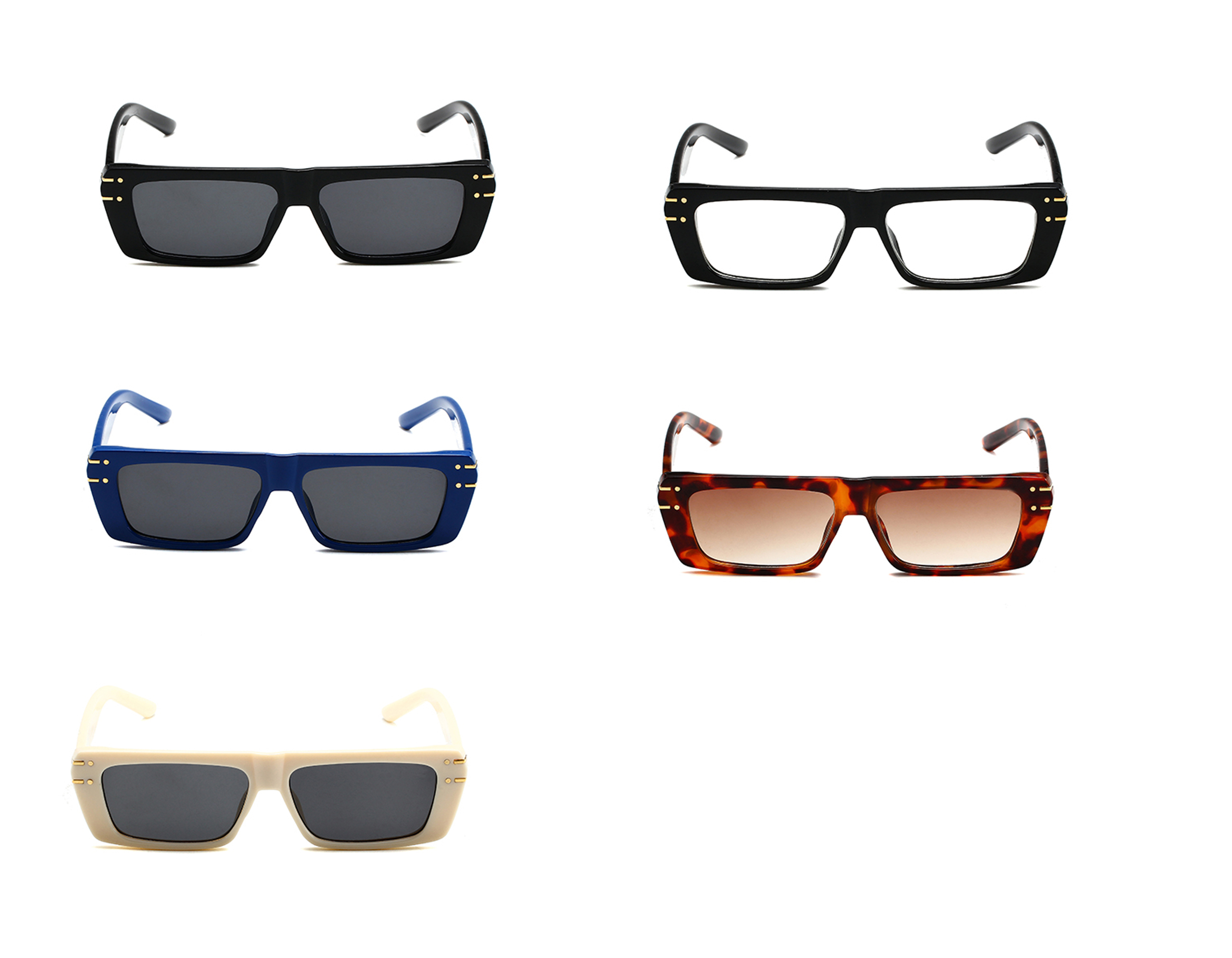 

summer Women fashion beach Sunglasses Rectangle man outdoors travel antiglare Casual anti-glare glasse ladies small cycling driving eyeglasse goggle green black