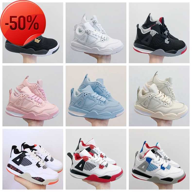 

2022 Selling Luxurys Designer New 4s Kids Basketball shoes Slides Chicago 4 Infant Boy Girl Sneaker Toddlers Fashion Baby Trainers Triple S Children footwear