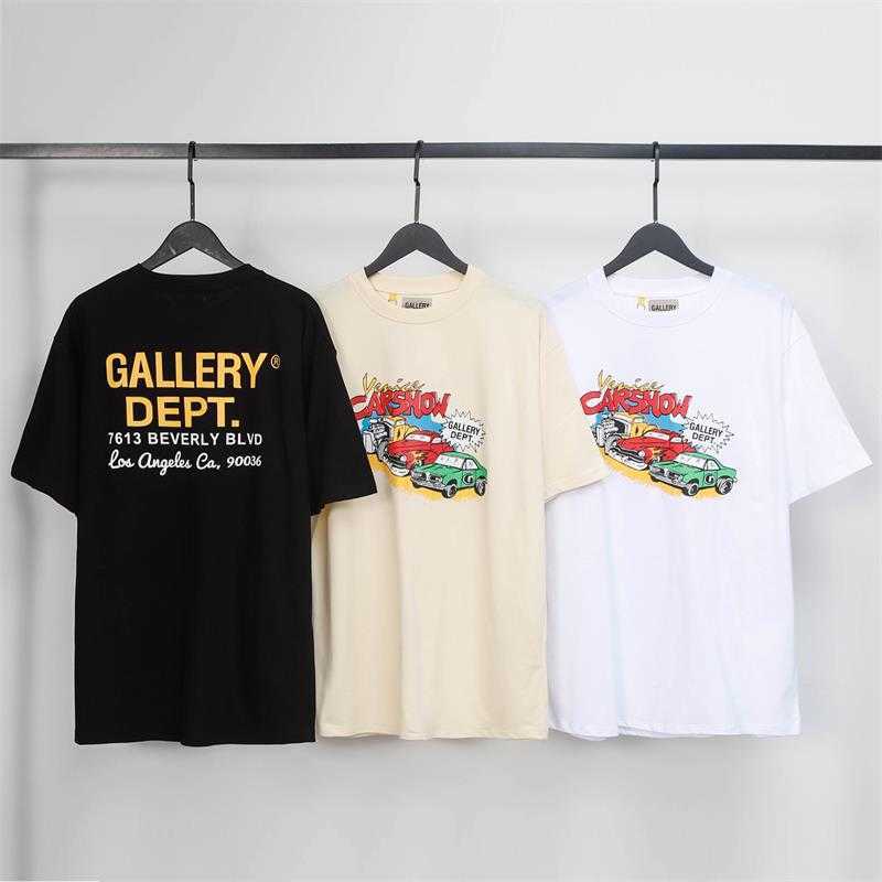 

Fashion Designer Clothing Galleryes Depts Tees Rock Tshirt Fashion Brand High Street American Print Summer Men's Loose Round Neck Short Sleeve Couple T-shirt Ins, Black