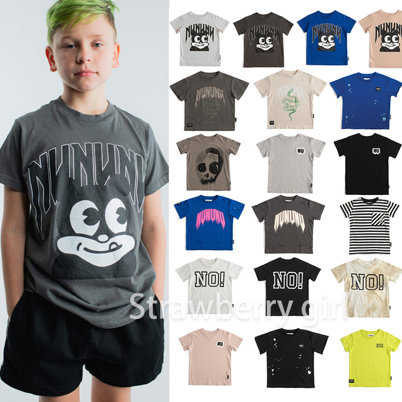 

Tshirts Kids Clothes Boys Summer Short Sleeves NUNUNU Childrens Shortsleeved Tshirt Top Baby Girls Tee Top Casual Clothes 230418, Auburn