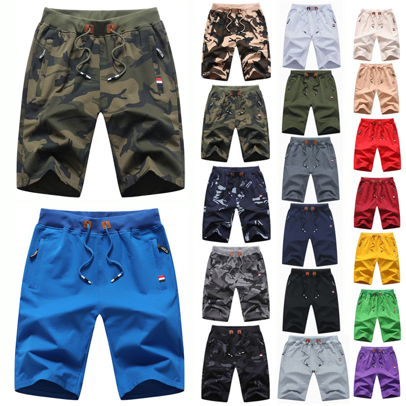 

Men's Shorts Summer Cotton Casual Comfortable Workout Beach Shorts Drawstring Zipper Pockets Elastic Waist Breathable Solid Color Clothing M-5XL, Red