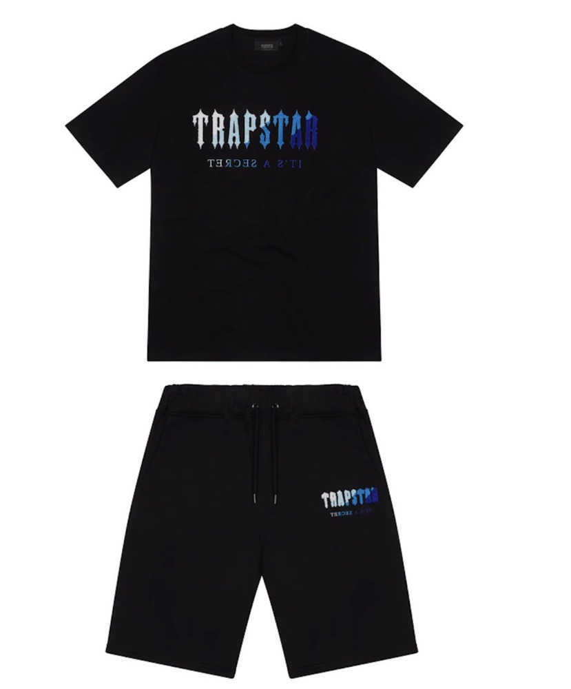 

Mens Trapstar t Shirt Short Sleeve Print Outfit Chenille Tracksuit Black Cotton London Streetwear Motion current 20ess, 08