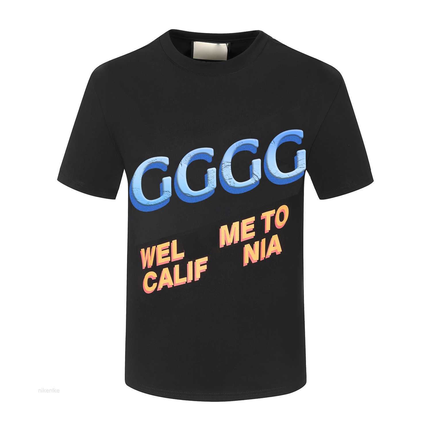 

2023 Men's T-shirt Summer Fashion Casual T-shirt Men's Designer T-shirt Short Sleeve Top Luxury Alphabet Cotton T-shirt High-quality Clothes #012, White