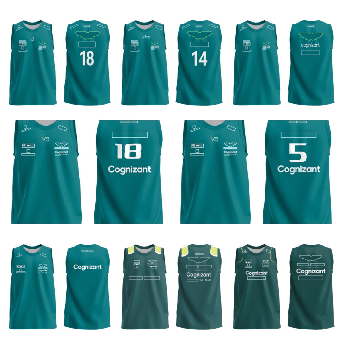 

2023 New f1 team personality fans f1 short sleeve T-shirt sleeveless clothing customized official the same model can be increased size