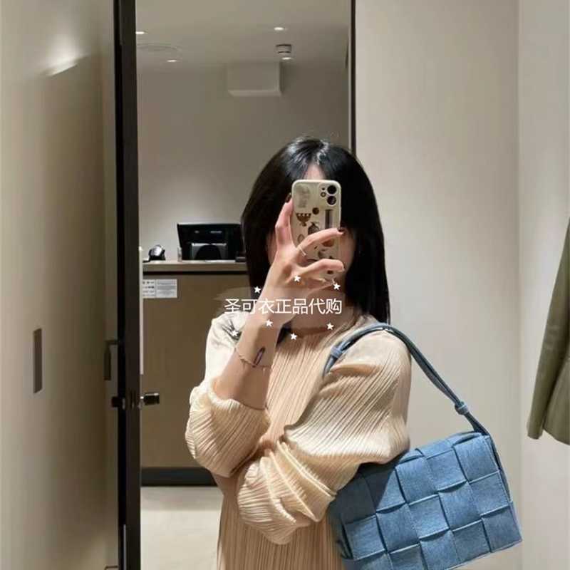 

Luxurys Bag Venetabottegas Denim Bag Cassette Woven Pillow Bag Messenger Bag Crossbody Bag Zc, Denim2