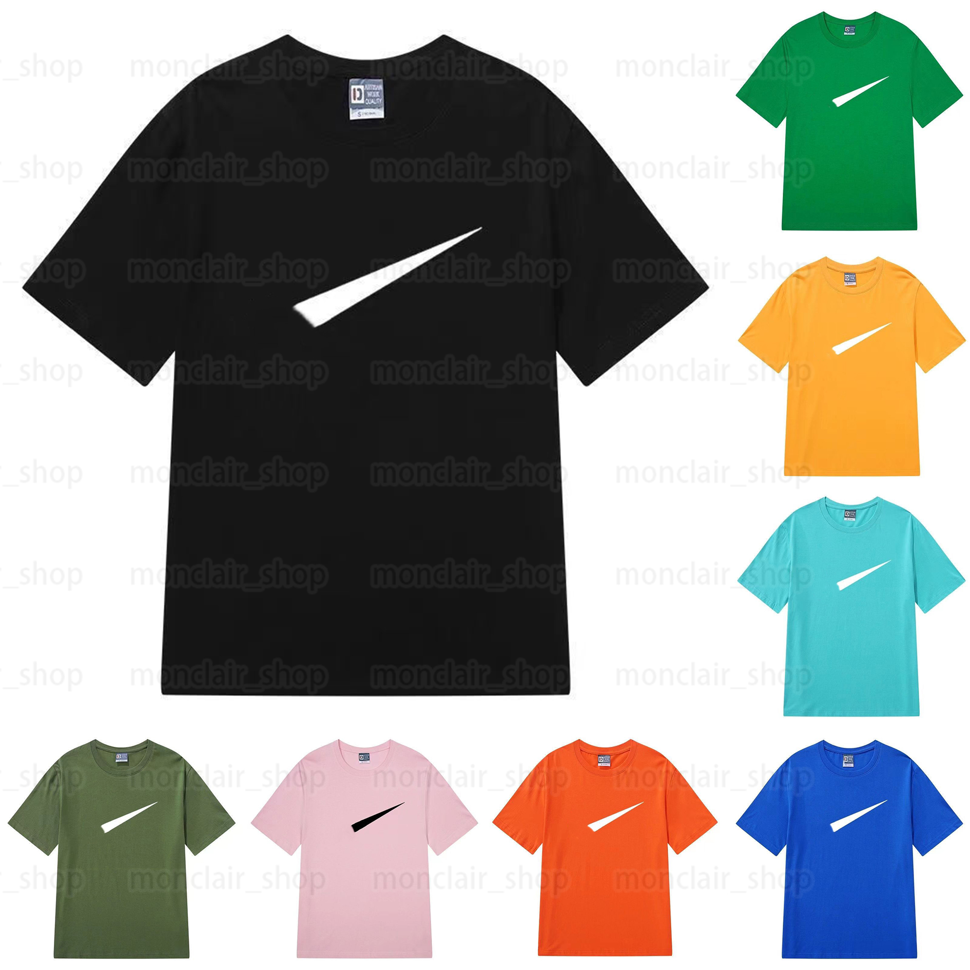 

Mens T-shirt Tech Designer shirts Casual T-shirt Loose short sleeve sports couple short sleeve N printed candy color multi-color optional
