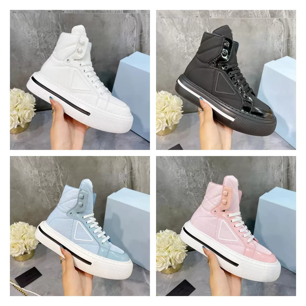 

Top Quality Casual Shoes 2023 Luxury Designer Women Shoes Hightop Sneaker Shiny Leather Comfortable Wear-resistant Breathable and High TopFashion Trendy Comfort S, Color 4