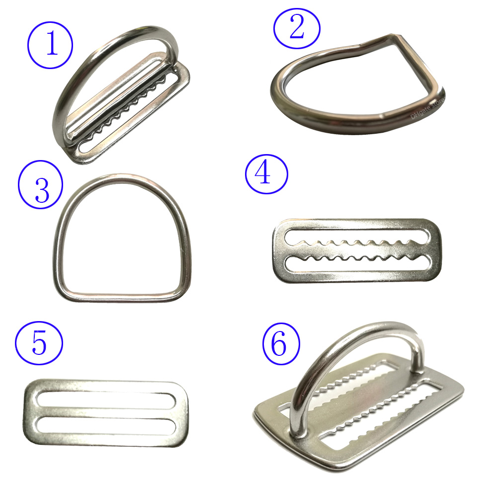 

SwimmingPool Accessories 2 quot; Stainless Steel Scuba Diving Weight Belt Slide Keeper D Ring Webbing Harness Belt Retainer Stopper