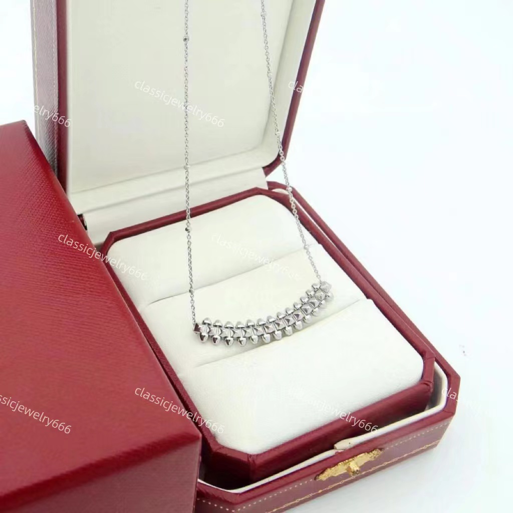 

High quality classic semicircle women's necklace, luxury designer brand pendant, high-end 18K gold jewelry with box