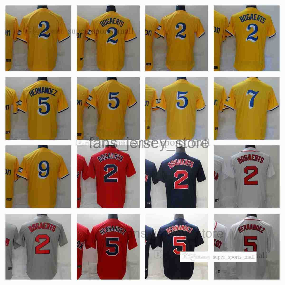 

2022 New Baseball Jerseys 2 Xander Bogaerts 5 Enrique Hernandez 9 Ted Williams 11 Rafael Devers Jersey Men Women Youth Size S--XXXL, As picture
