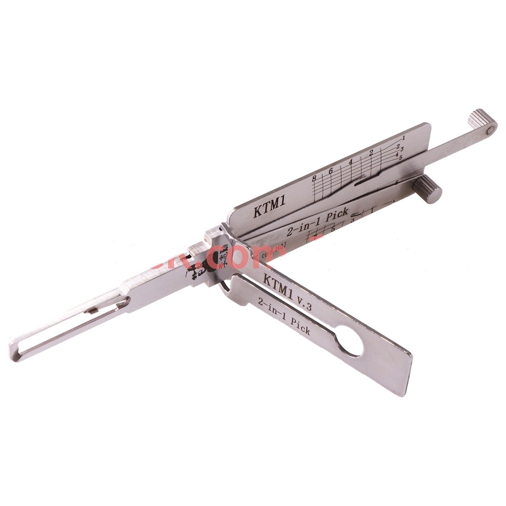 

Original LISHI Tools KTM1 (8-CUT) 2-IN-1 Pick & Decoder / AG for KTM and YAMAHA Motorcycles