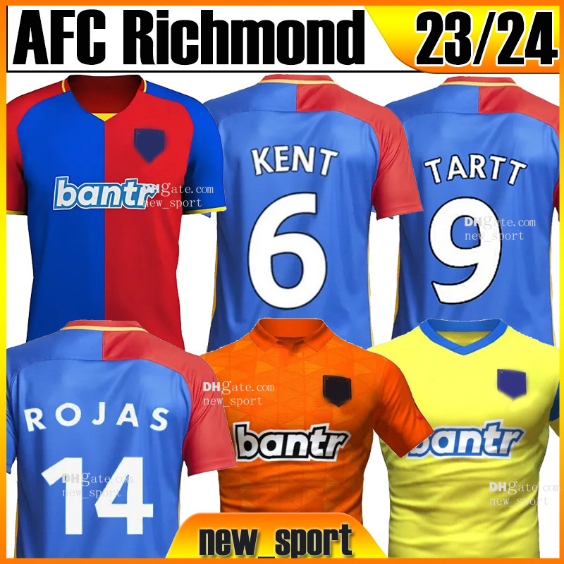 

2023 2024 AFC Richmond Soccer Jerseys Kids Kit Fans Version #6 KENT 22 23 24 #9 TARTT Goalkeeper Training new Sport Men Football Shirts, 23 24 home patch