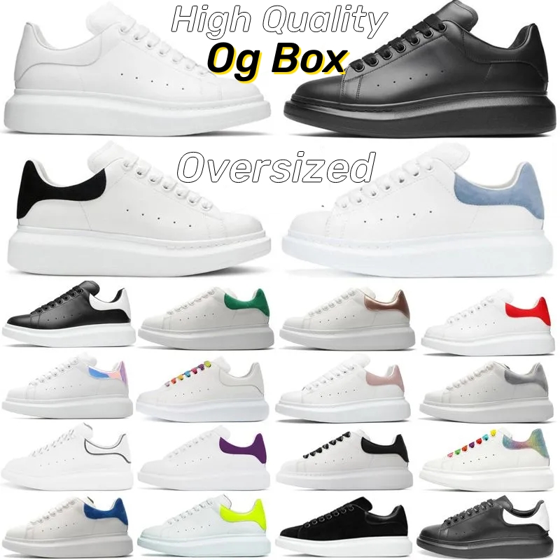 

Designer oversized Casual Shoes White Black Leather Velvet Espadrilles Mens Women Flats Lace Up Platform Sports Sneakers Trainers alexander mc queen mcqueens, 36