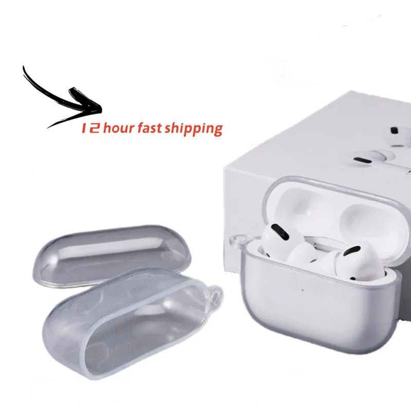 

For Airpods 2 Pro Air pods 3 airpod Earphones Accessories Solid Silicone Cute Protective Headphone Cover Apple Wireless Charging Box Shockproof Case, White
