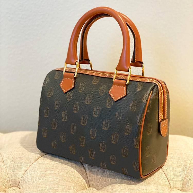 

classic TRIOMPHE CANVAS duffle bag boston celins tote Women's mens Luxury shoulder bag Genuine leather weekend travel handbag designer cross body pouch clutch Bags, Mon0gram black