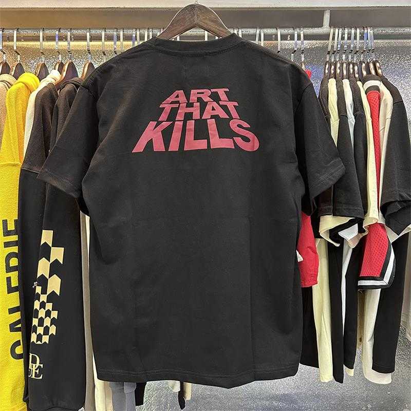 

Fashion Designer Clothing Galleryes Depts Tees Tshirt Only Way Out Is in Letter-printed Short-sleeved T-shirt Men's Women's Fashion Casual Streetwear Sportswear, Black