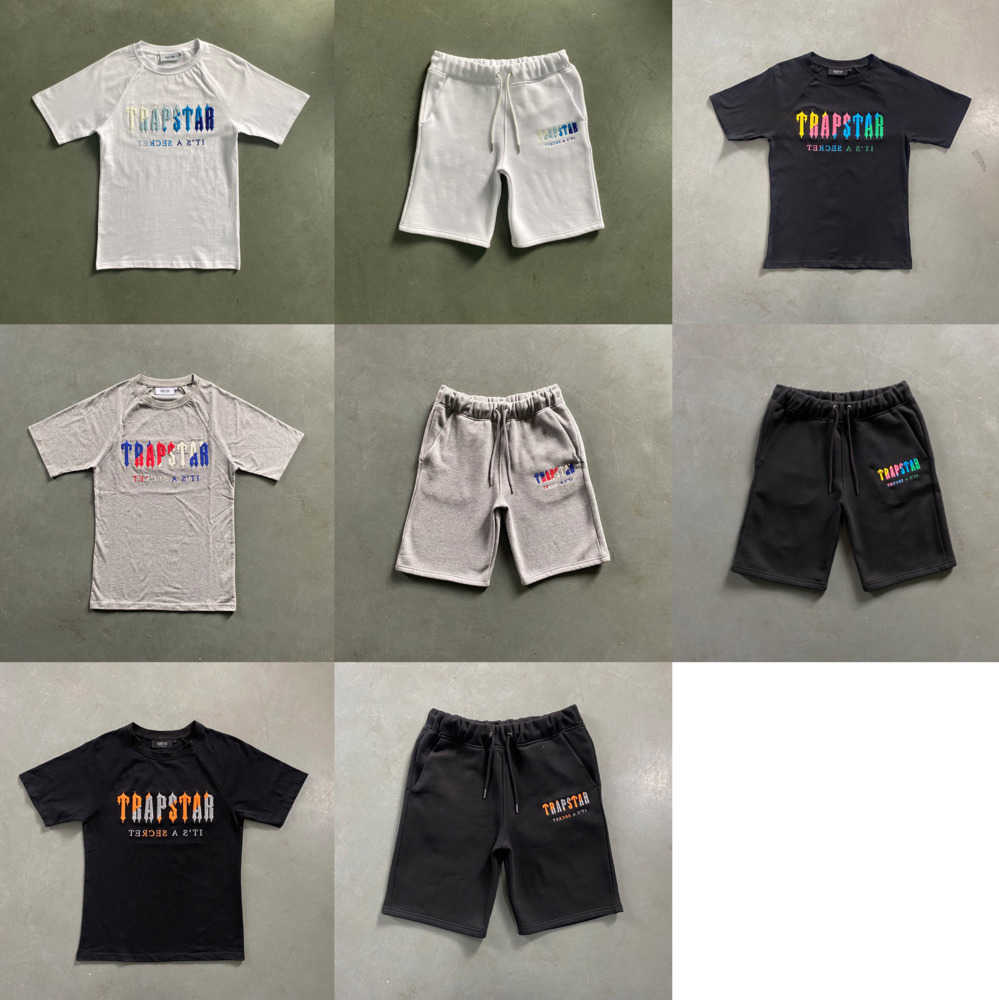

23SS Summer Trapstar Man Designers Clothes Mens Women Short T Shirts Tracksuit Tees Or Shorts Sport T-shirt High Street Hip Motion current 66ess, Bottom 9