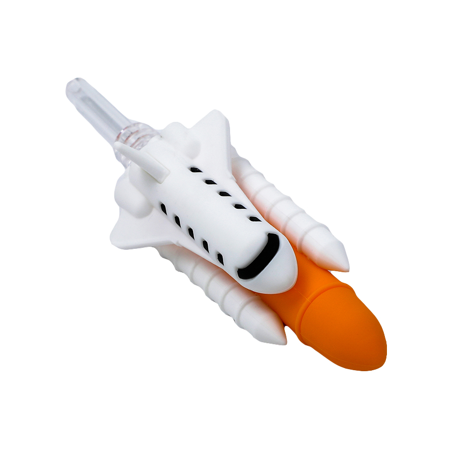 

Smoking Pipe Nectar Collector Rocket Hand Pipe YHSWE Silicone Water Hookah Glass Bubbler