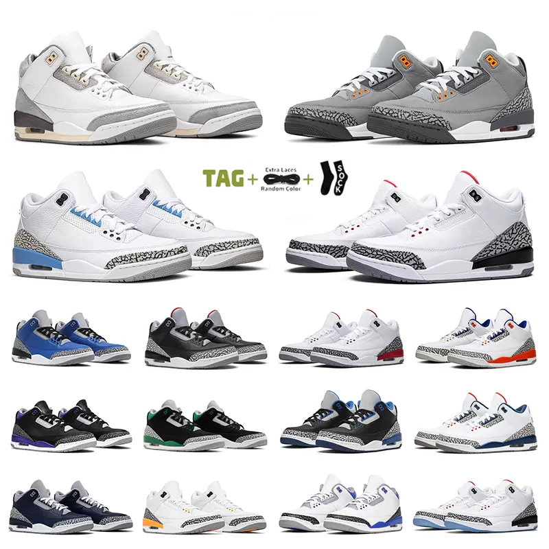 

Jumpman 3 3s Retro Cardinal Basketball Shoes Mens Winterized Archaeo Brown Cool Grey Fragment Unc Georgetown Sneakers High Cut Comfortable Breathable and Casual, Varsity royal