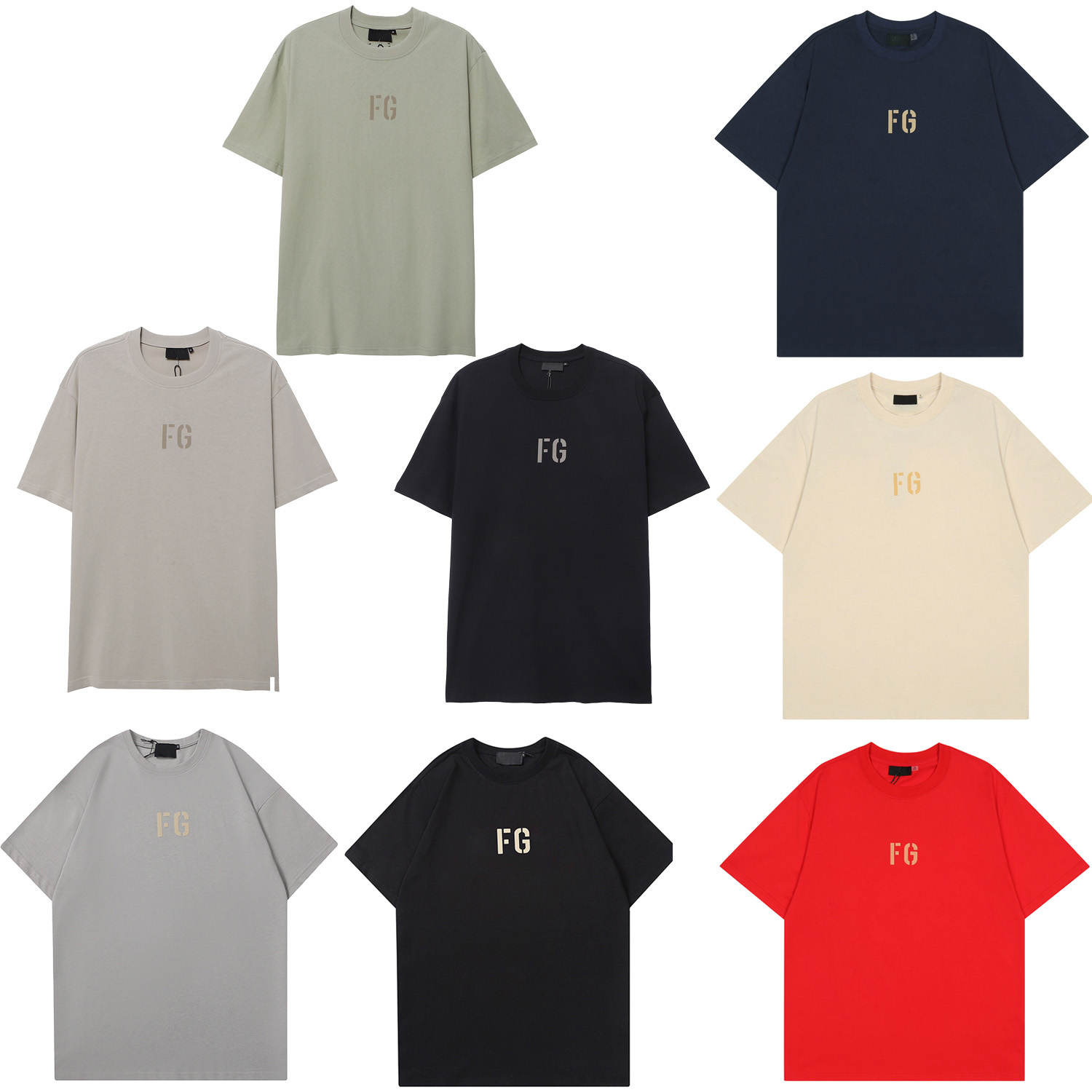 

Top Craftsmanship Ess Mens t Shirts Men Women Fashion Designer Tshirt Street Casual Fog Short Sleeve Fg FOG Tees 1977 Cotton Stereo Printing