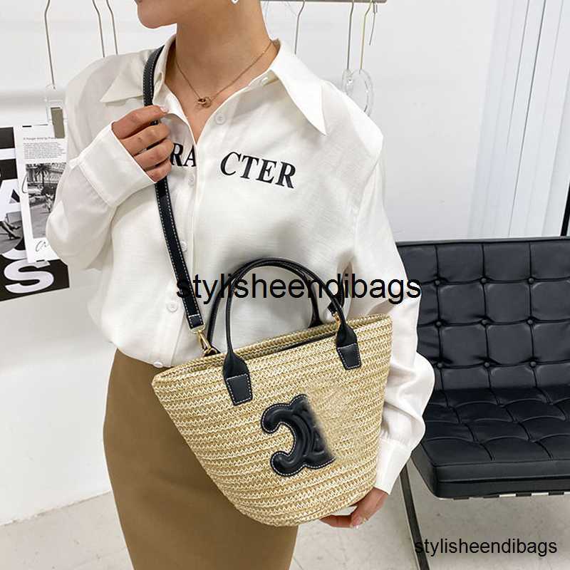 

stylisheendibags Designer Straw Bags Basket Women Bucket Bag Handbag Tote Beach Shoulder Crossbody Womens Handbags 2023 Designers Bags woody Totes Purse, White
