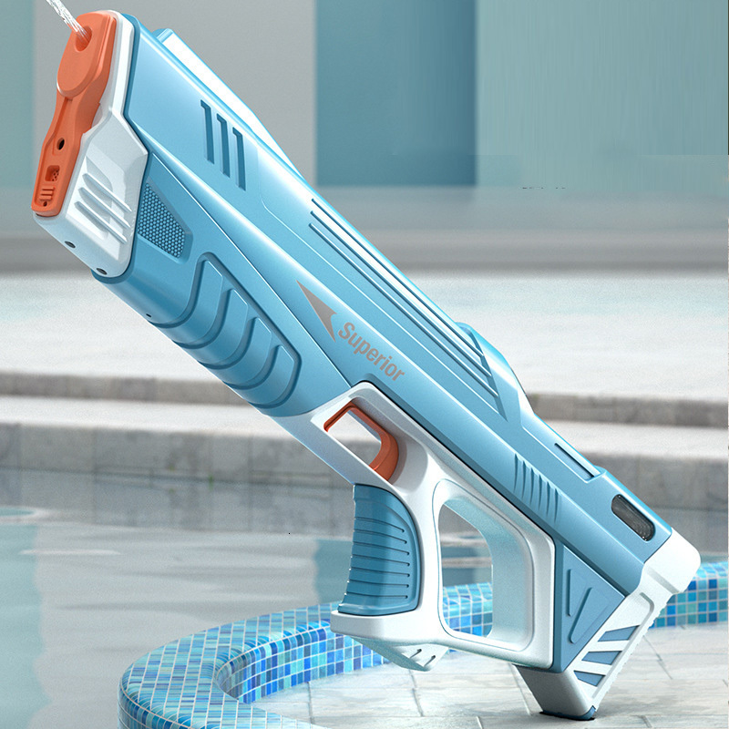

Gun Toys Full Automatic Electric Water Gun Toy Summer Induction Water Absorbing HighTech Burst Water Gun Beach Outdoor Water Fight Toys 230417
