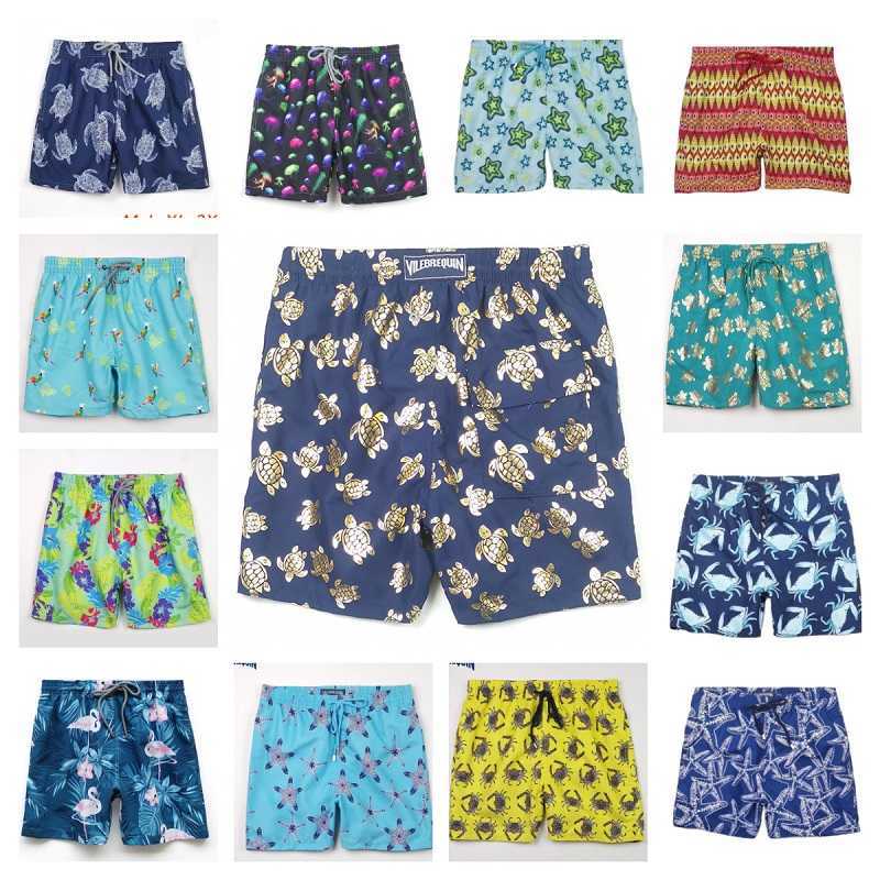 

Men's Shorts Vilbrequin Bermuda Pantaloncini Boardshorts Villebrequin Trunks Mens Surfwear Bermudas Beach Short Turtles Summer 01750, 8088-4