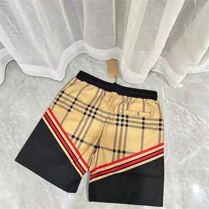 

Men's and Women's Designer Shorts Summer Fashion Street Apparel Quick Drying Swimwear Cross Striped Beach Pants, Yellow