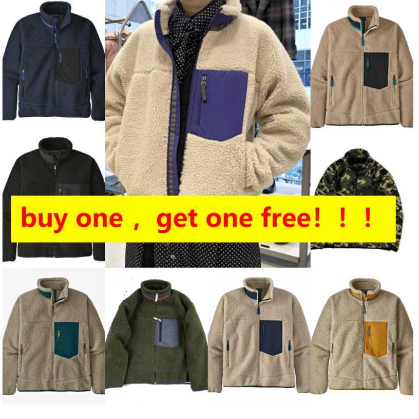 

Patagonias 23ss Men Fleece Jacket Classic Retro Mens Thick Warm Down Designer Models Lamb Cashmere Stand Collar Couple Winter Coat c2, 11