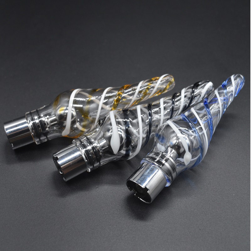 

Colorful Glass Tank Wax Glass Bulb Atomizer Glass Globe Cartridge Huge Vapor Replacement Ceramic Heating Coil Herbal Wax Vaporizer Pyrex Glass Tank