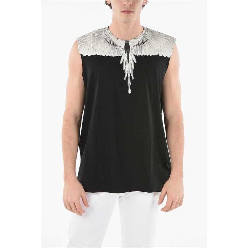 

designer Marcelos Burlons Pink Purple Winged Short Sleeve Men's and Women's Street T-shirts Summer Fashion Ins 5MNE, Cmac021r21jer0021001