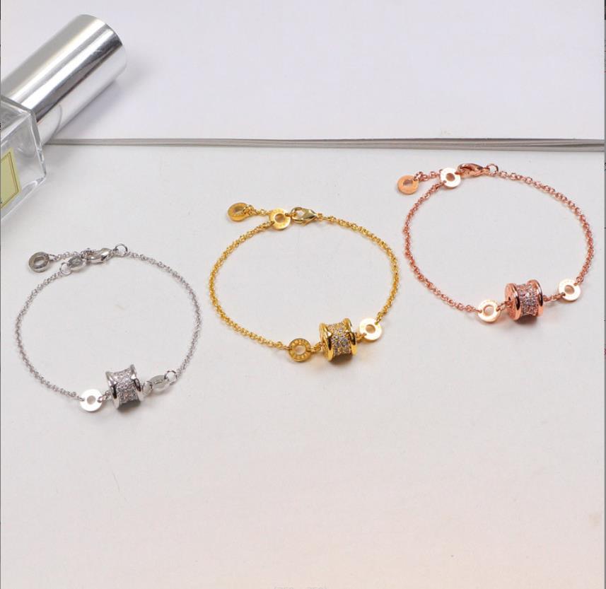 

Tennis Full Diamond Bracelet 18K Rose Gold Titanium Steel Student Couple Jewelry